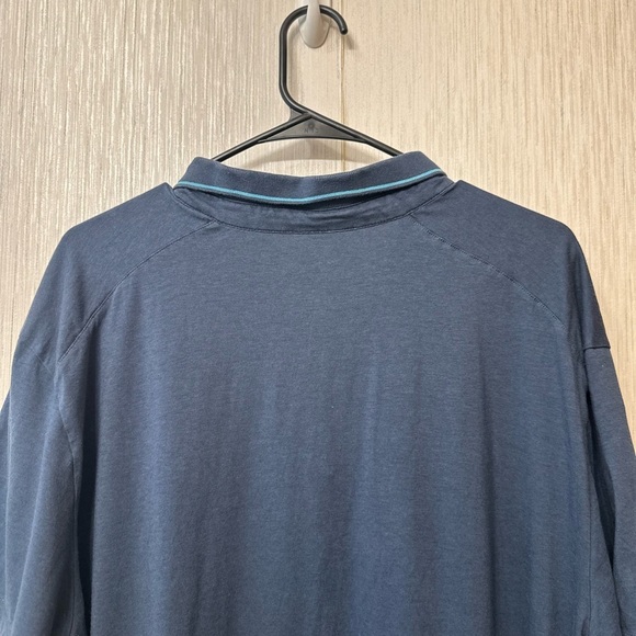 Tommy John Short Sleeve Polo Shirt Mens Blue Size XL - Picture 2 of 5
